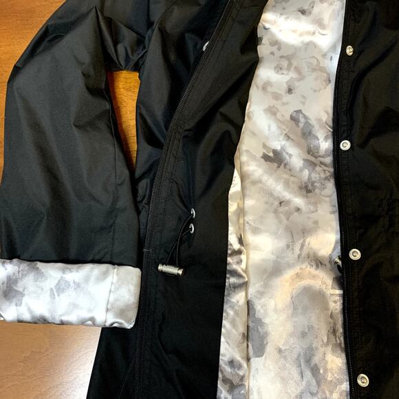 Dennis Basso Anorak Jacket water resistant w/detachable hood, Black Size XXS - Picture 6 of 10